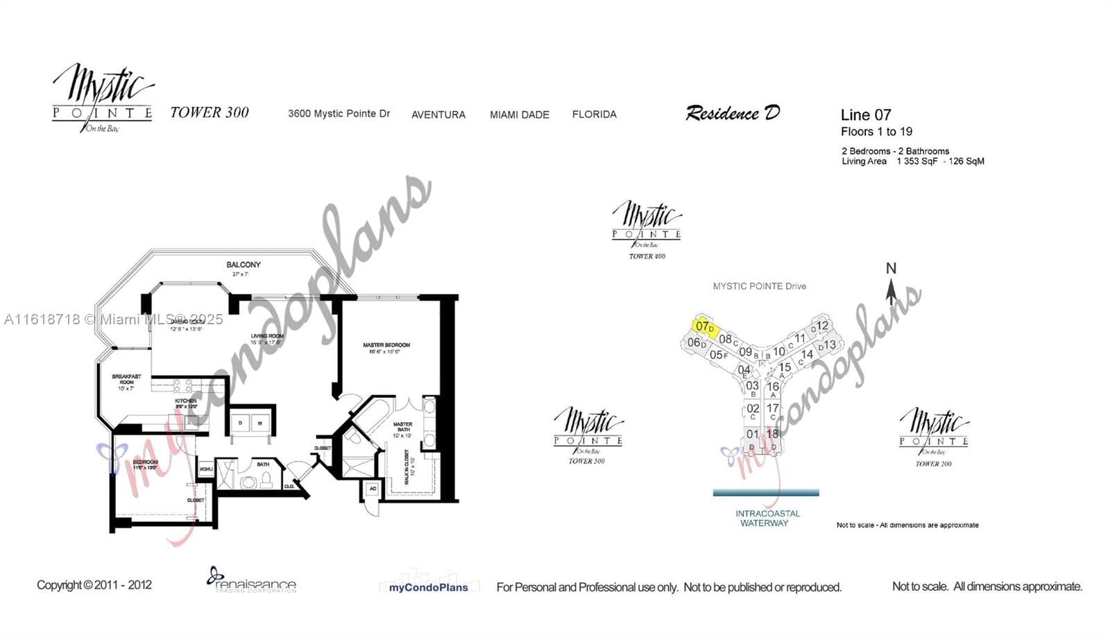 3600 Mystic Pointe Dr 1607 photo 3
